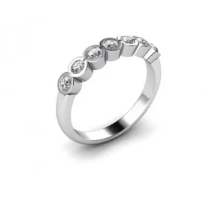 Full Bezel Setting Seven Stone Diamond Ring